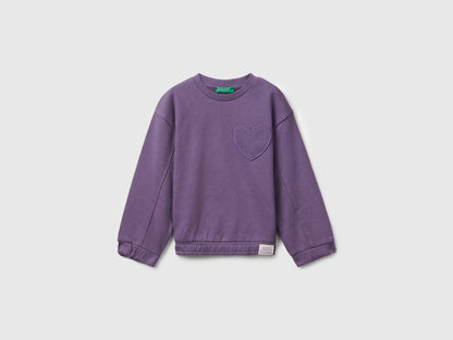 Benetton_Purple_Sweatshirt with Heart Patch_3NBMG10K2_1V4_01