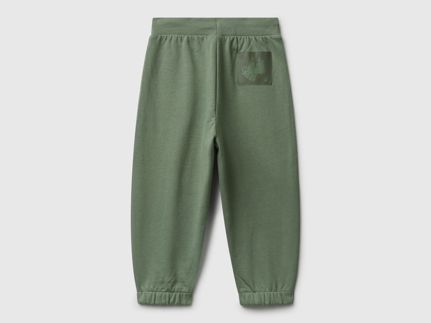 Benetton_Military Green_100% Cotton Joggers_3NBMGF053_075_02