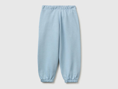 Benetton Light Blue Girls Sweatpants with Bows SKU: 3NBMGF05D_12C Image 02