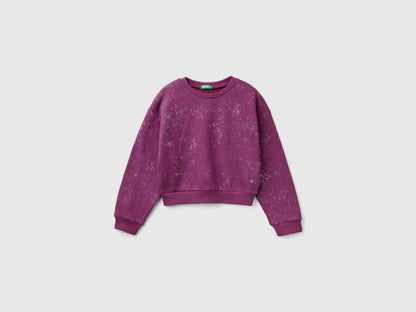 Oversized Sweatshirt with Glitter_3O2FC10M1_78Q_01