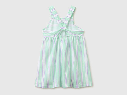 Benetton Aqua Girls Printed Dress SKU: 3P0UGV013_73G Image 02