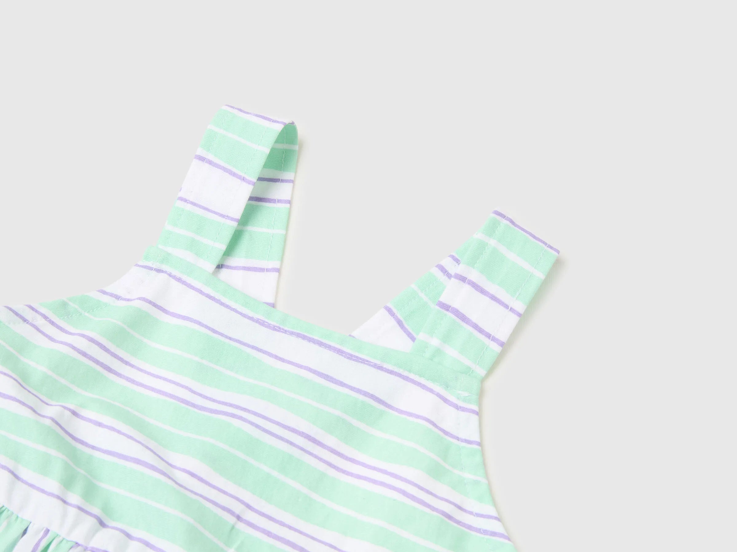 Benetton Aqua Girls Printed Dress SKU: 3P0UGV013_73G Image 03