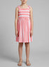 Benetton Orange Coral Girls Printed Dress SKU: 3P0UGV013_73H Image 00