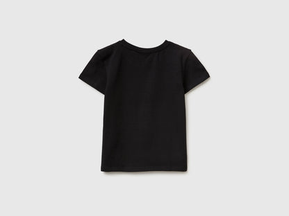 Benetton Black Girls Kuromi Hello Kitty T-Shirt SKU: 3P4ZC10SQ_100 Image 02