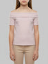 Benetton Pink Girls Boat-Neck T-Shirt SKU: 3P4ZC10T4_0C3 Image 00