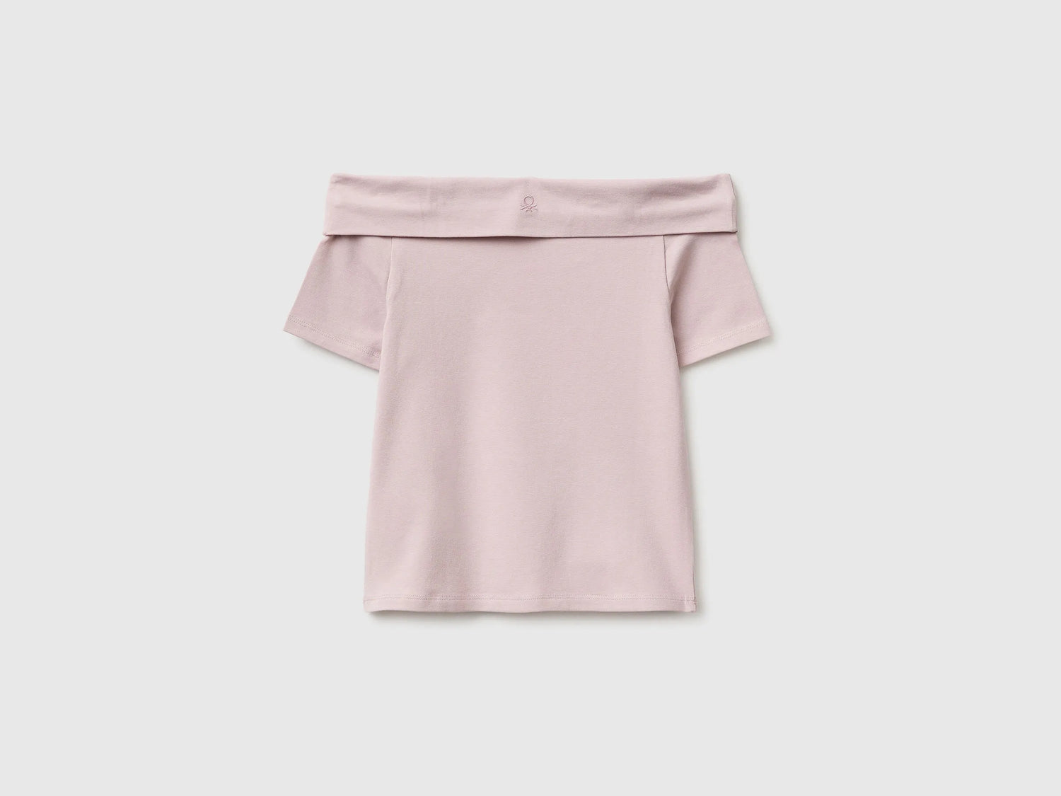 Benetton Pink Girls Boat-Neck T-Shirt SKU: 3P4ZC10T4_0C3 Image 02