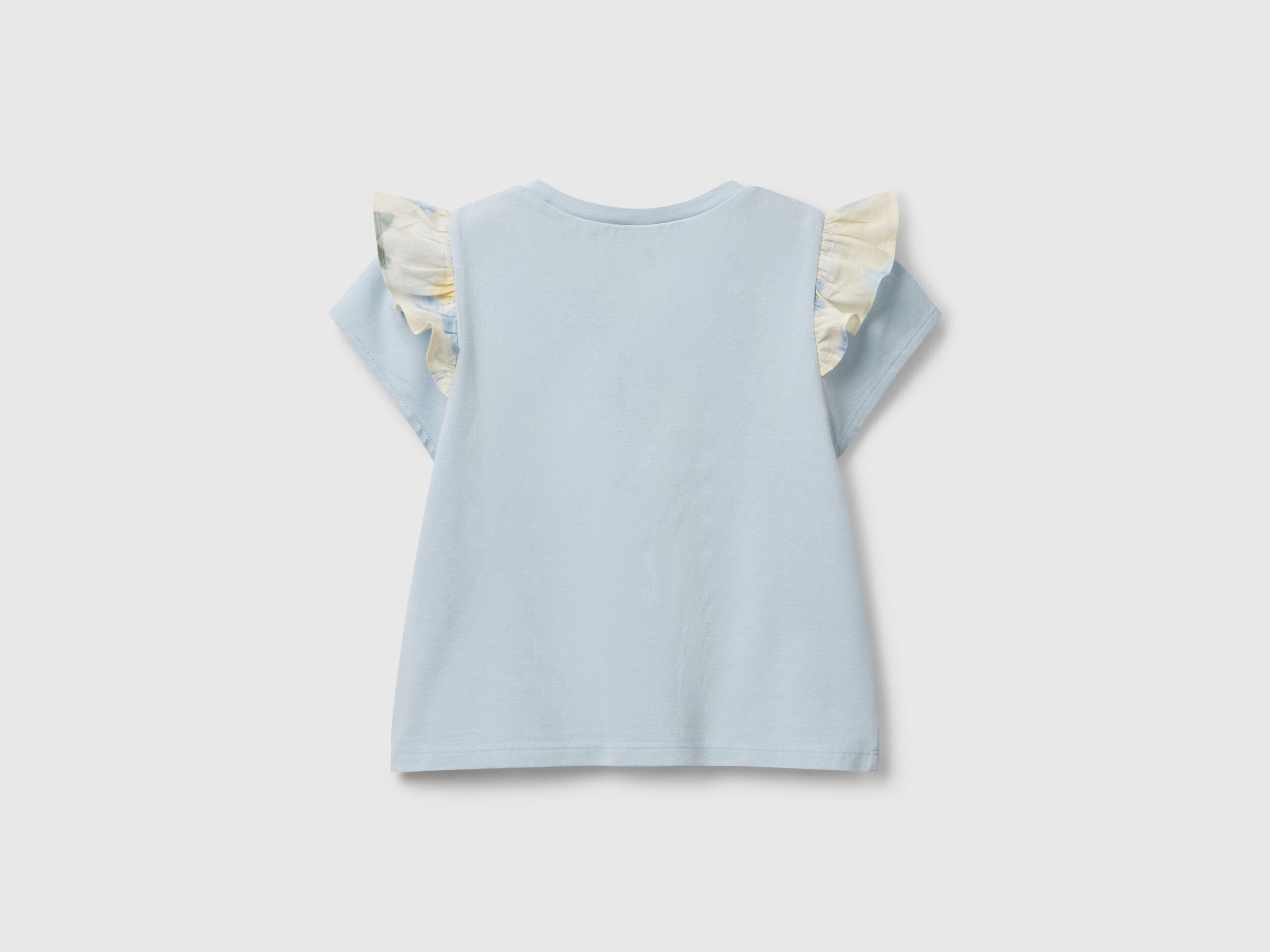 Benetton_T-Shirt with Cap Sleeves_3P4ZG10IV_902_02