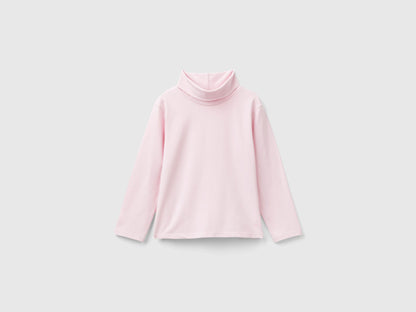 Turtleneck T-Shirt In Stretch Cotton_3P4ZG200D_0G0_01