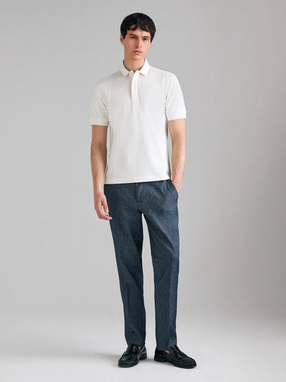Sisley Creamy white Men Regular Fit Polo Shirt SKU: 3P6XS3011_0Q2 Image 01