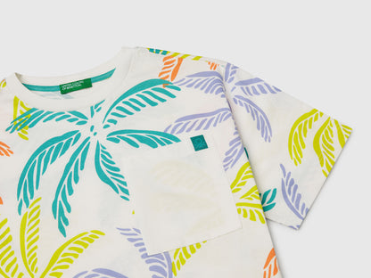 Benetton_White T-Shirt with Tropical Print_3PDQC10PA_75E_03