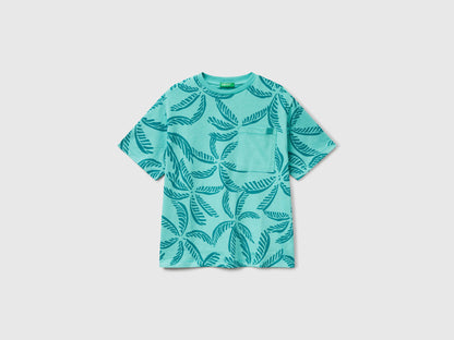 Benetton_Green T-Shirt with Tropical Print_3PDQC10PA_75H_01