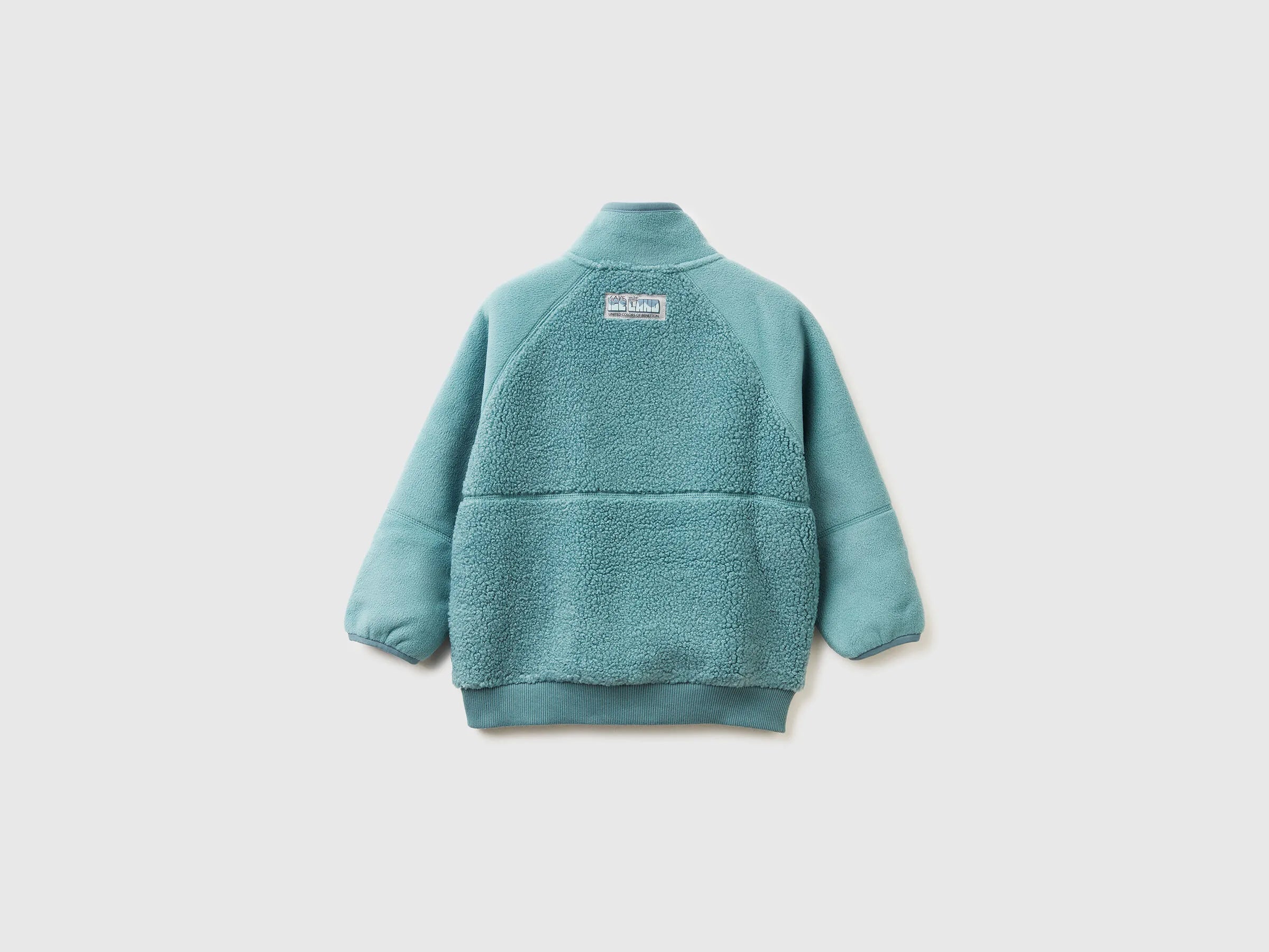 Benetton_Blue_Sweatshirt in Faux Fur_3PNYG5044_19W_02