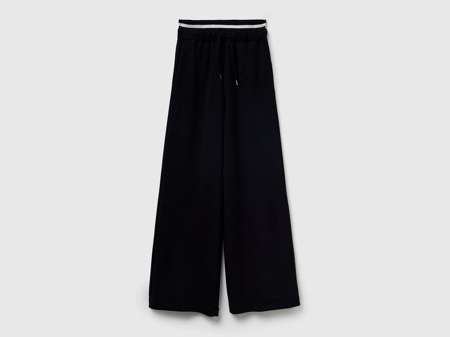 Benetton_Black_Wide Trousers in Stretch Modal_3QAFDF01D_100_05