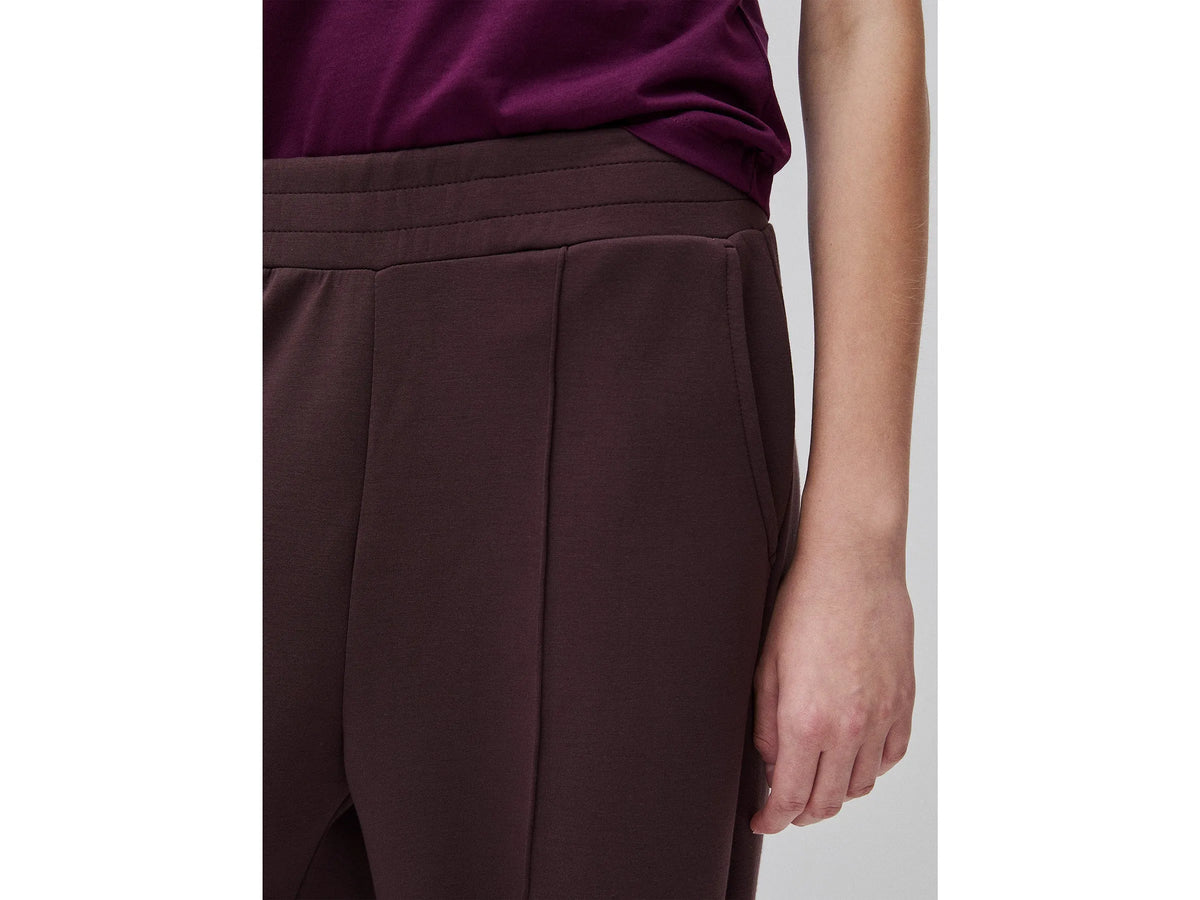 Benetton Dark Brown Women Comfort Fit Fluid Trousers SKU: 3QAFDF01L_0G3 Image 04