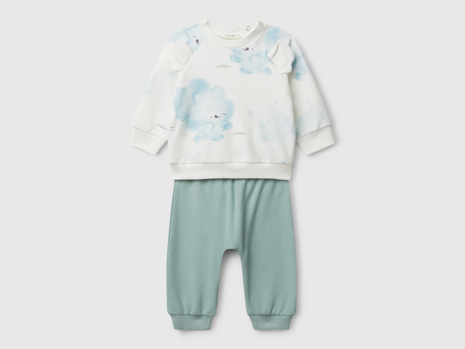 Benetton_Sky Blue_Sweat Set with Print_3QGXAK01B_64K_01