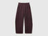 Benetton Dark Brown Women Barrel Fit Sweatpants SKU: 3SKGDF01N_0G3 Image 01