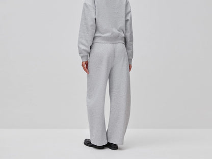 Benetton Light Gray Women Barrel Fit Sweatpants SKU: 3SKGDF01N_501 Image 03