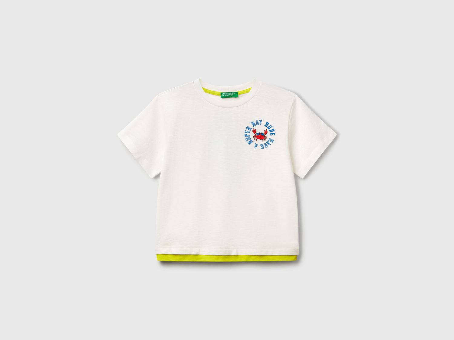 Benetton_Oversized T-Shirt in Lightweight Cotton_3SLUG10JF_074_01