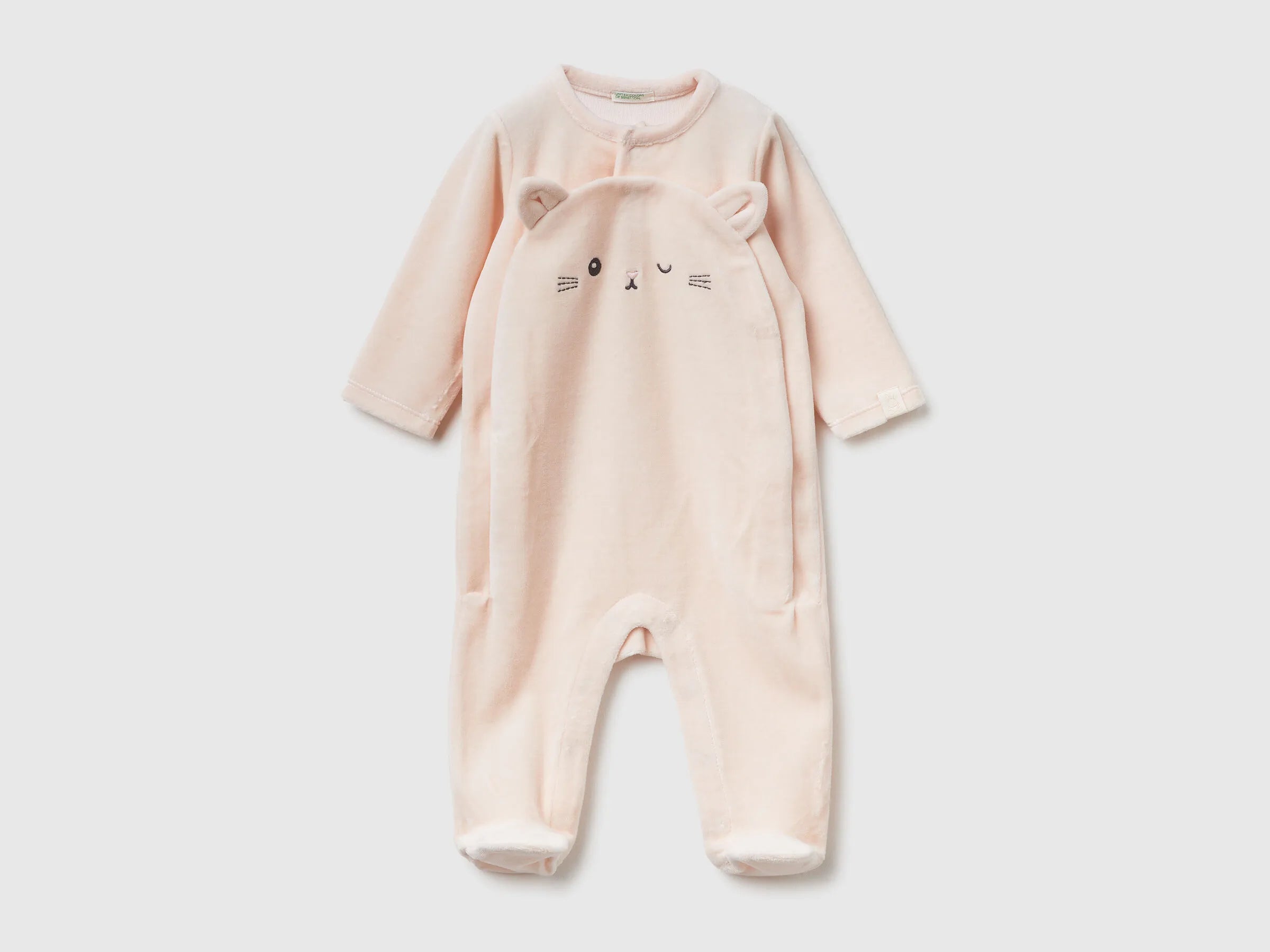 Benetton_Soft Pink_Chenille Animal Onesie_3SP7AT019_1B7_01