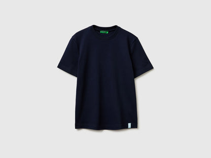 Benetton Dark Blue Women Regular Fit Crew Neck T-Shirt SKU: 3T5BD10CA_016 Image 01