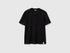 Benetton Black Women Regular Fit Crew Neck T-Shirt SKU: 3T5BD10CA_100 Image 01