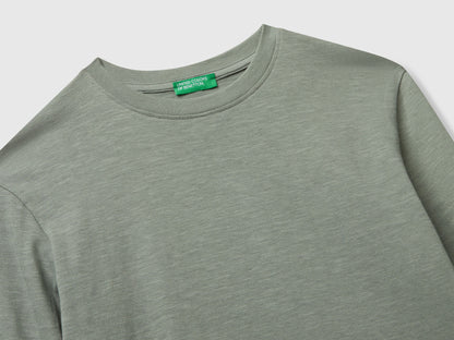 Benetton_Light Green_T-Shirt with Print on Front and Back_3TAMC10PV_075_03