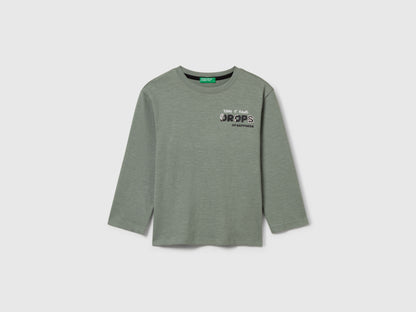 Benetton_Light Green_T-Shirt with Monster Print_3TAMG10KM_075_01