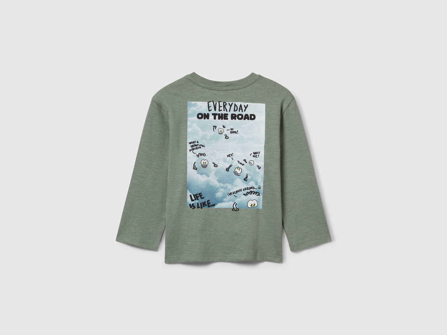 Benetton_Light Green_T-Shirt with Monster Print_3TAMG10KM_075_02