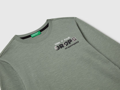 Benetton_Light Green_T-Shirt with Monster Print_3TAMG10KM_075_03