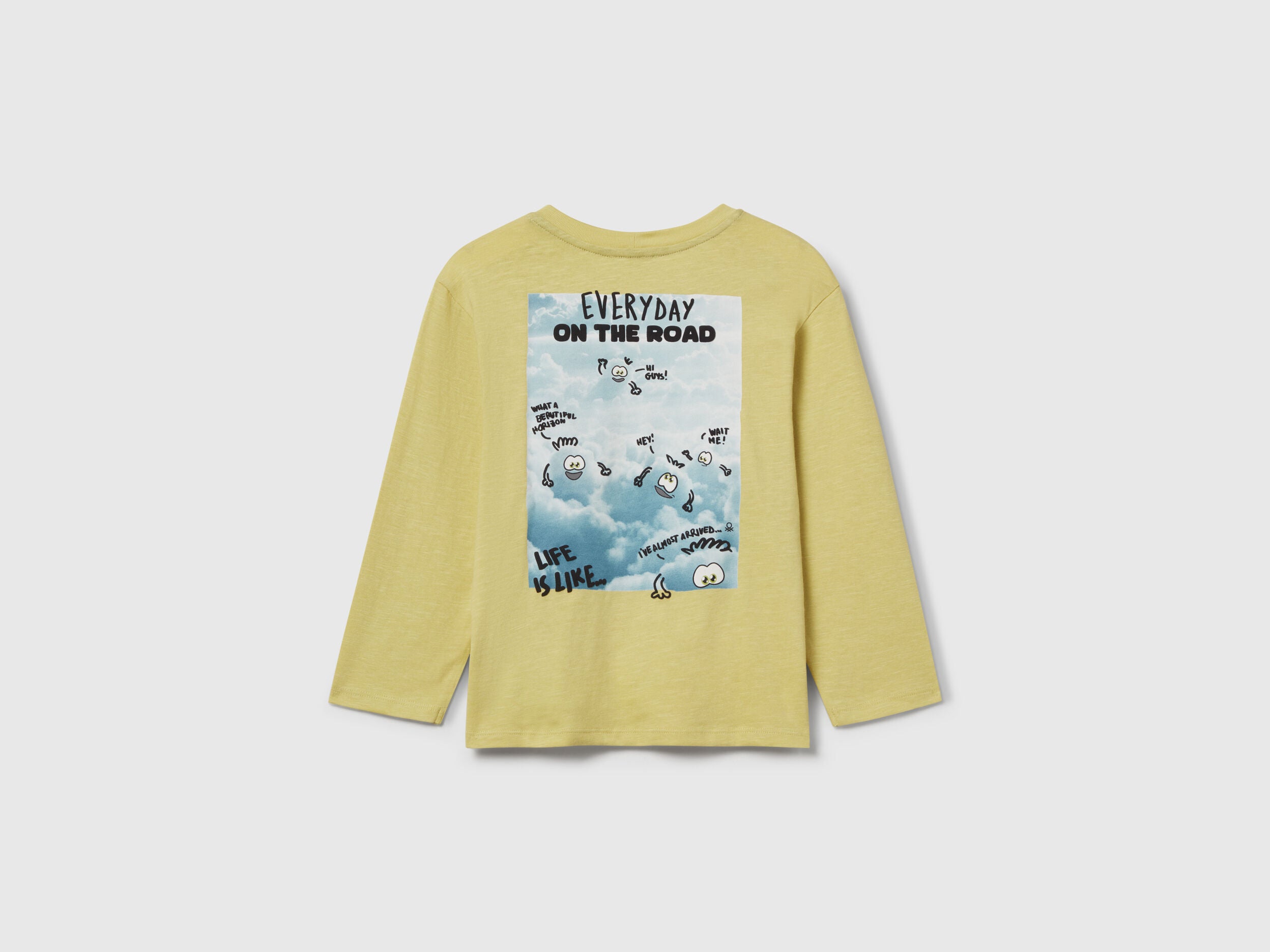 Benetton_Yellow_T-Shirt with Monster Print_3TAMG10KM_0Y6_02