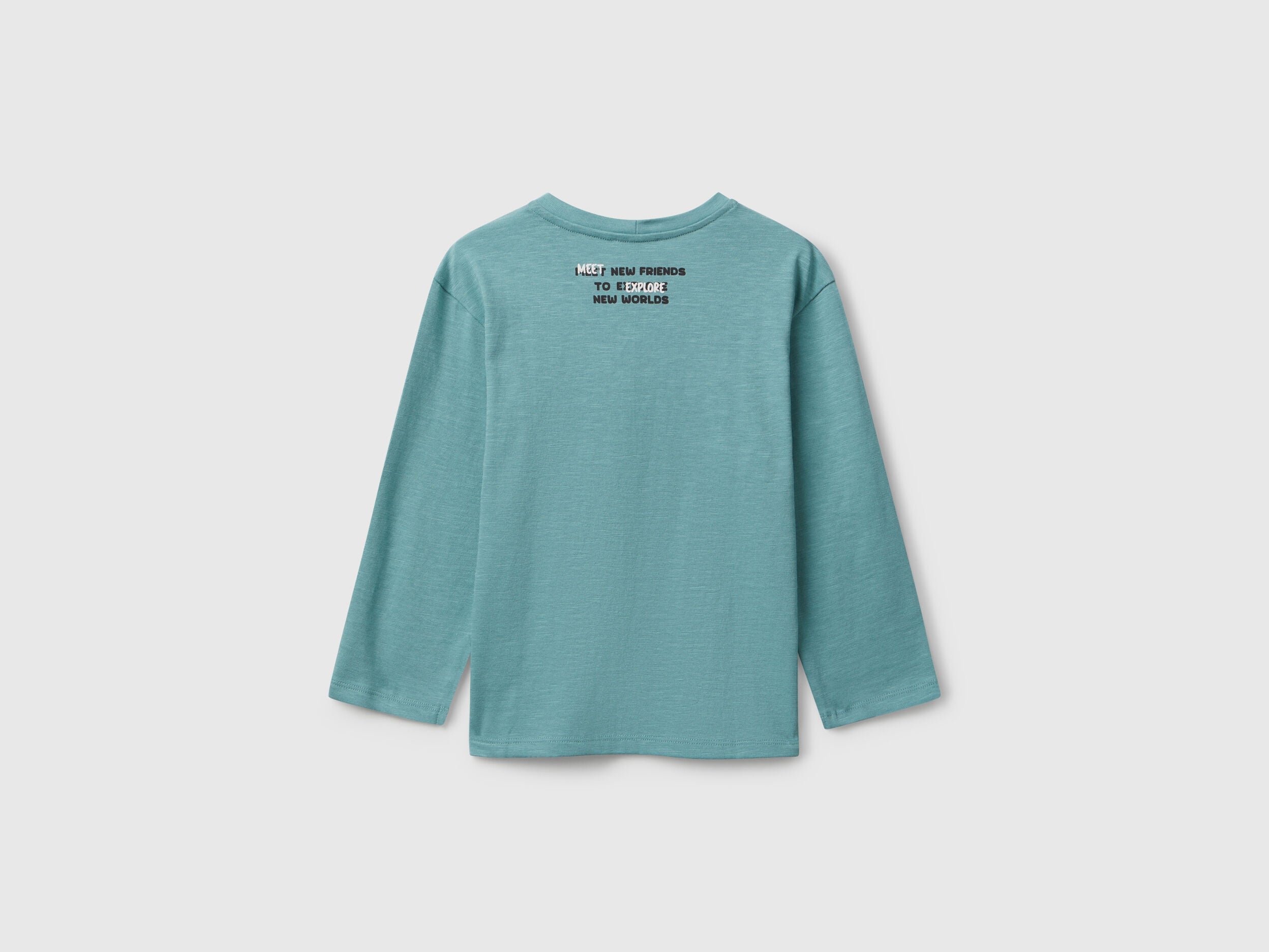 Benetton_Sky Blue_T-Shirt with Monster Print_3TAMG10KM_33K_02