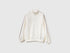Benetton_Creamy White_Sweatshirt in Chenille with High Neck_3UAPC505Q_0R2_01