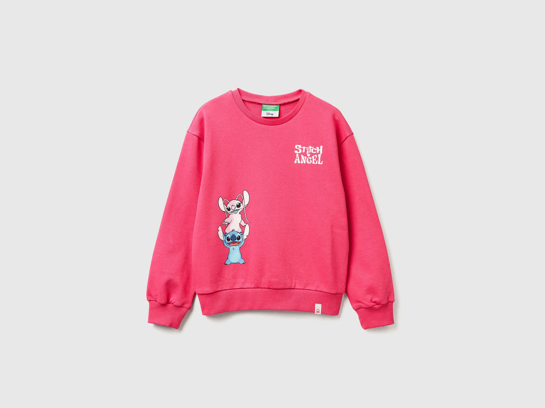 Benetton_Fuchsia_Lilo &amp; Stitch ©Disney Sweatshirt_3UNIC10Q6_1A2_01