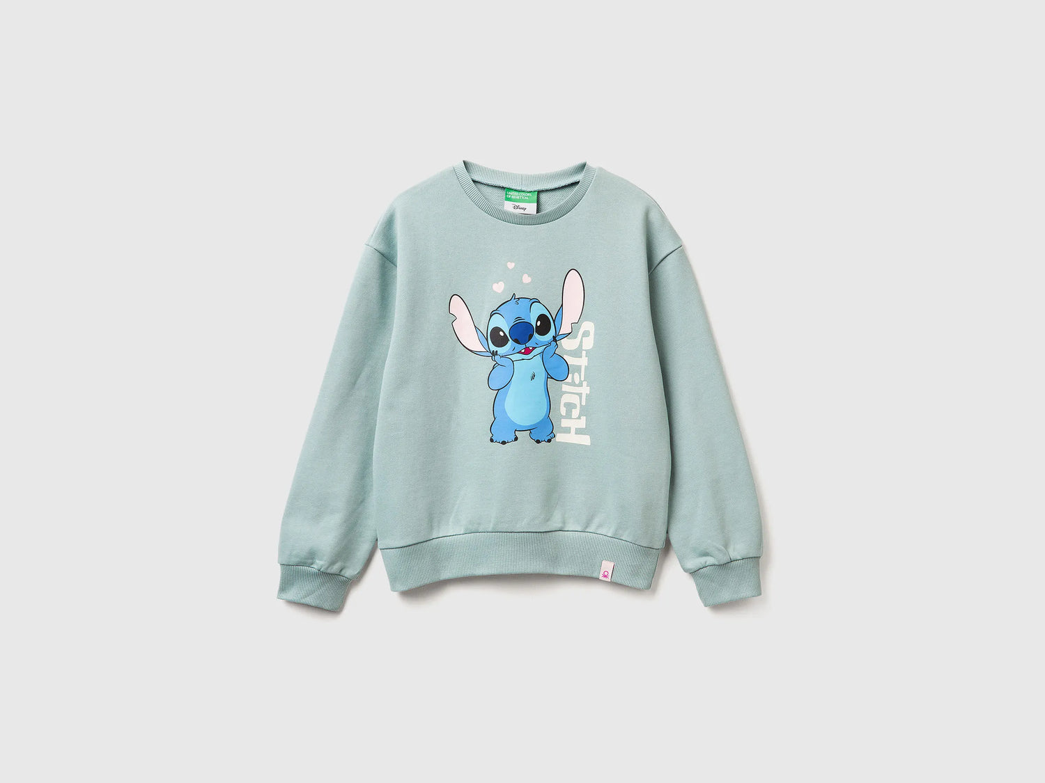 Benetton_Aqua_Lilo &amp; Stitch ©Disney Sweatshirt_3UNIC10Q6_30V_01