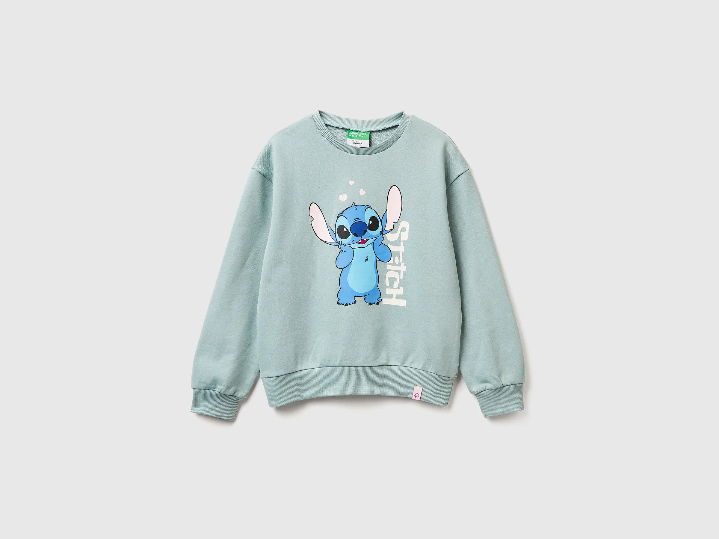 Benetton_Aqua_Lilo &amp; Stitch ©Disney Sweatshirt_3UNIC10Q6_30V_01