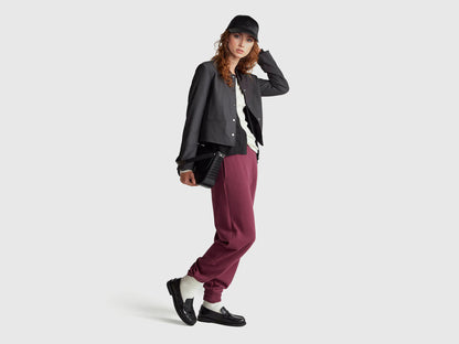 Benetton_Plum_Pure Cotton Joggers_3UNIDF01A_1D3_01