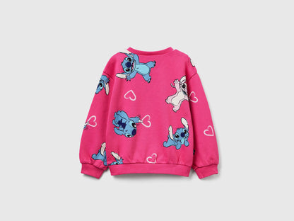 Benetton_White_Lilo &amp; Stitch ©Disney Pattern Sweatshirt_3UNPG10KD_64Z_02