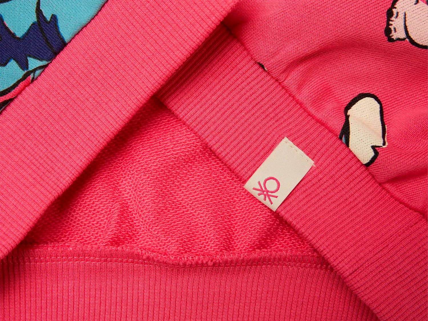 Benetton_White_Lilo &amp; Stitch ©Disney Pattern Sweatshirt_3UNPG10KD_64Z_03