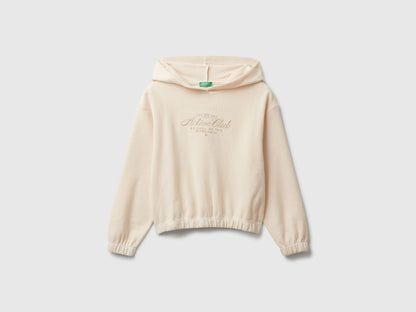 Benetton_Beige_Warm Sweatshirt with Lurex Embroidery_3UODC204X_901_01
