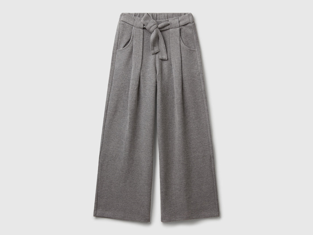 Benetton_Dark Gray_Trousers with Sash in Warm Cotton_3UODCF06F_507_01