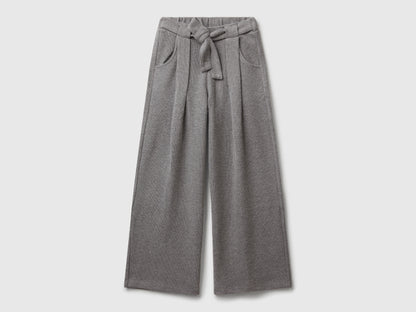 Benetton_Dark Gray_Trousers with Sash in Warm Cotton_3UODCF06F_507_01