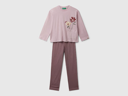 Benetton_Pink_Pyjamas with Flower Print_3VD00P09C_07Z_01