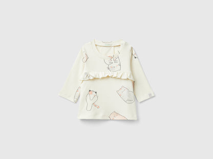 Kitten T-Shirt In Pure Cotton_3VDDA1059_61T_01