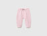 Benetton Pink New Born Chenille Trousers with Embroidery on The Back SKU: 3VHNAF02S_197 Image 01