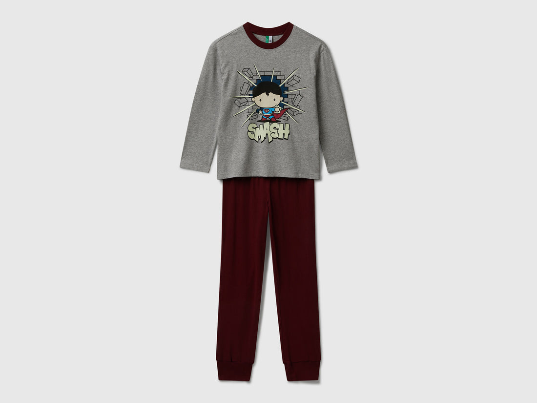 Benetton_Light Gray_Pyjamas in Warm Cotton_3VR50P08V_501_01