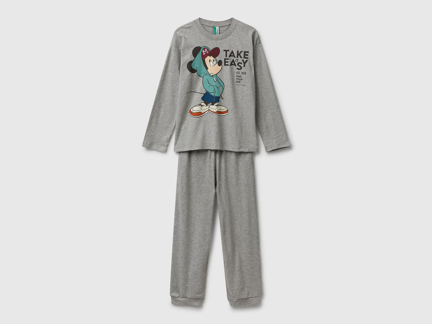 Benetton_Light Gray_©Disney Mickey Mouse Pyjamas_3VR50P08Z_501_01