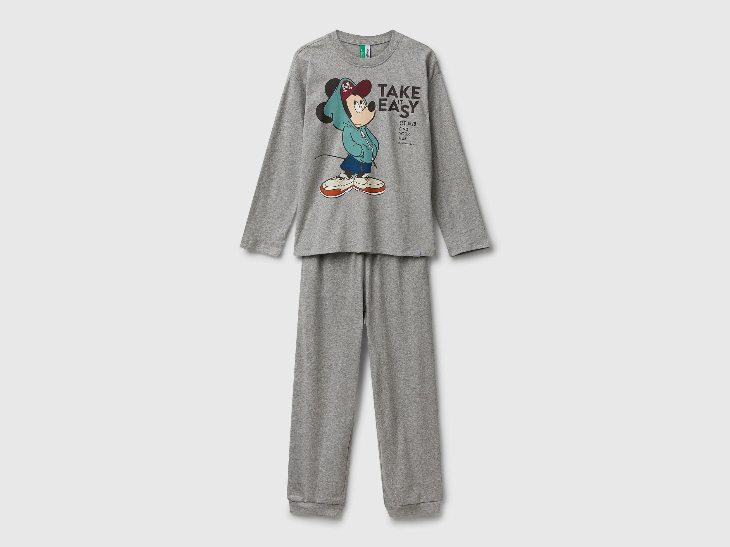 Benetton_Light Gray_©Disney Mickey Mouse Pyjamas_3VR50P08Z_501_01