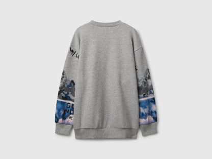 Benetton_Light Gray_Sweatshirt with Print_3WECC10PR_901_02