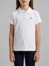 Benetton White Girls Short Sleeve Polo in Cotton SKU: 3WG9C300O_101 Image 00