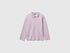 Benetton Lavender Girls Long Sleeve Polo in Cotton SKU: 3WG9C300X_0W1 Image 01